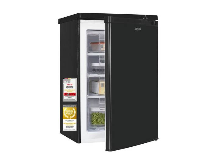 exquisit Gefrierschrank GS512-040E, 85.5 cm hoch, 55 cm breit, 91 l Nutzinhalt, 4 Gefrierschubladen, 40 dB Geräusch, Geräuschklasse C