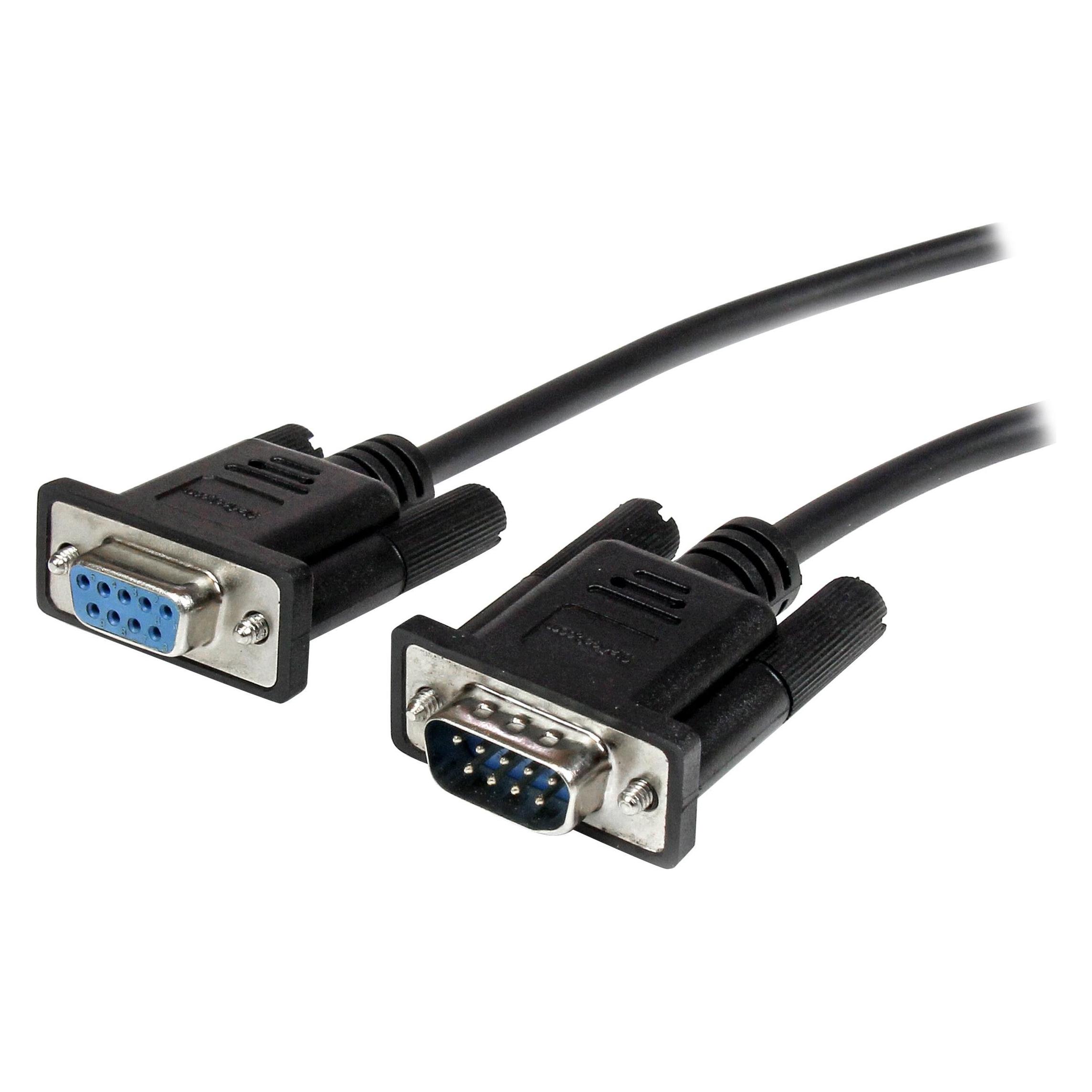 StarTech 2m Black Db9 Serial Cable M/F (2 m, VGA) (MXT1002MBK)