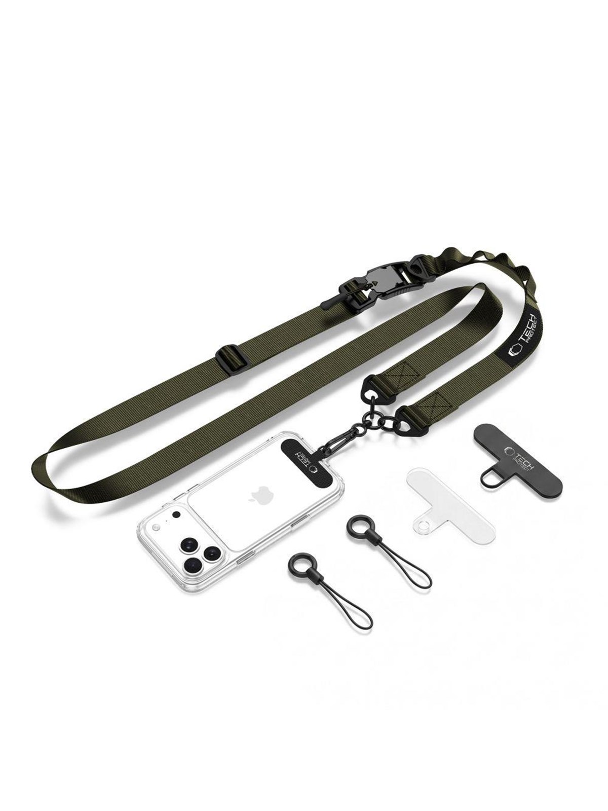 Tech-Protect C9S Rope Crossbody Phone Lanyard - Green