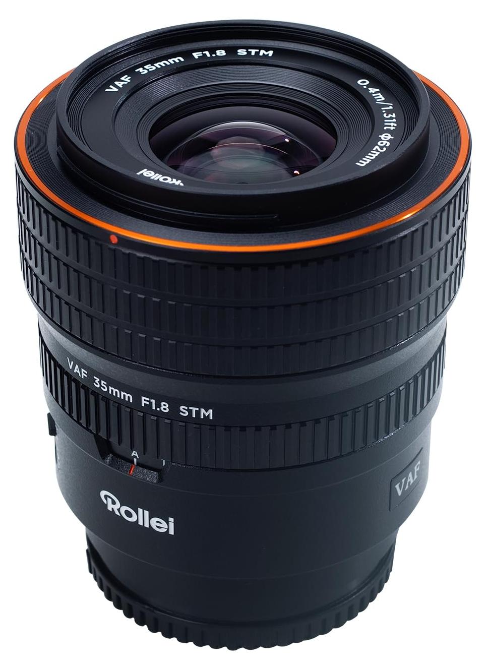 Rollei AF 35 mm F/1.8 FE Vollformat Objektiv für Sony E-Mount mit STM-Autofokus
