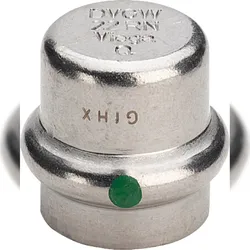 VIEGA Kappe Sanpress Inox Edelstahl 15mm