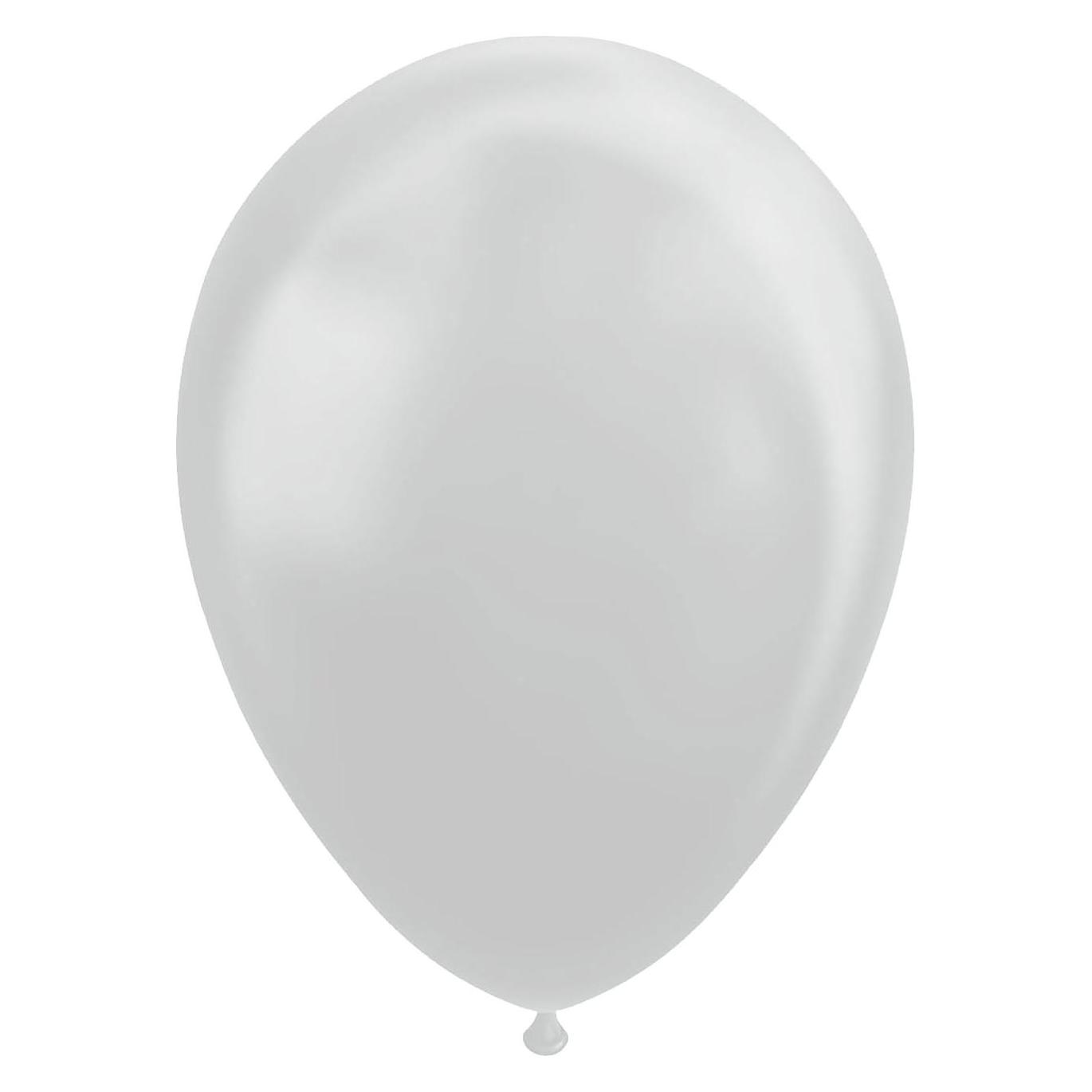 Globos Europe Luftballons Metallic Silber 30cm, 10Stk. (10x) (38942481)
