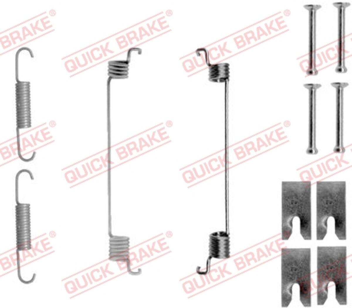 Zubehörsatz, Bremsbacken QUICK BRAKE 105-0866