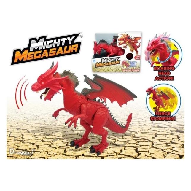 Adventure Force Mighty Megasaur 30 CM Battery Operated Walking Dragon (987-80045)