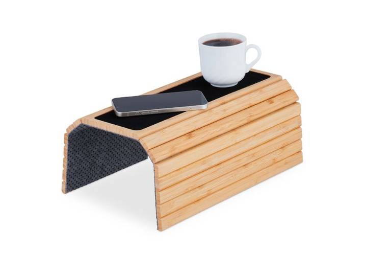 Relaxdays Sofatablett Bambus natur