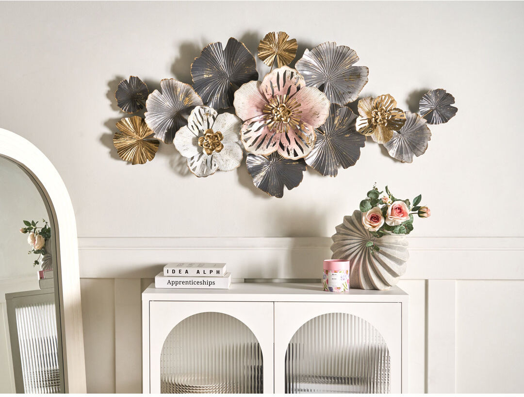 Fairmont Park Handmade Iron Wall Decor Grey;Gold 60cm H X 127cm W