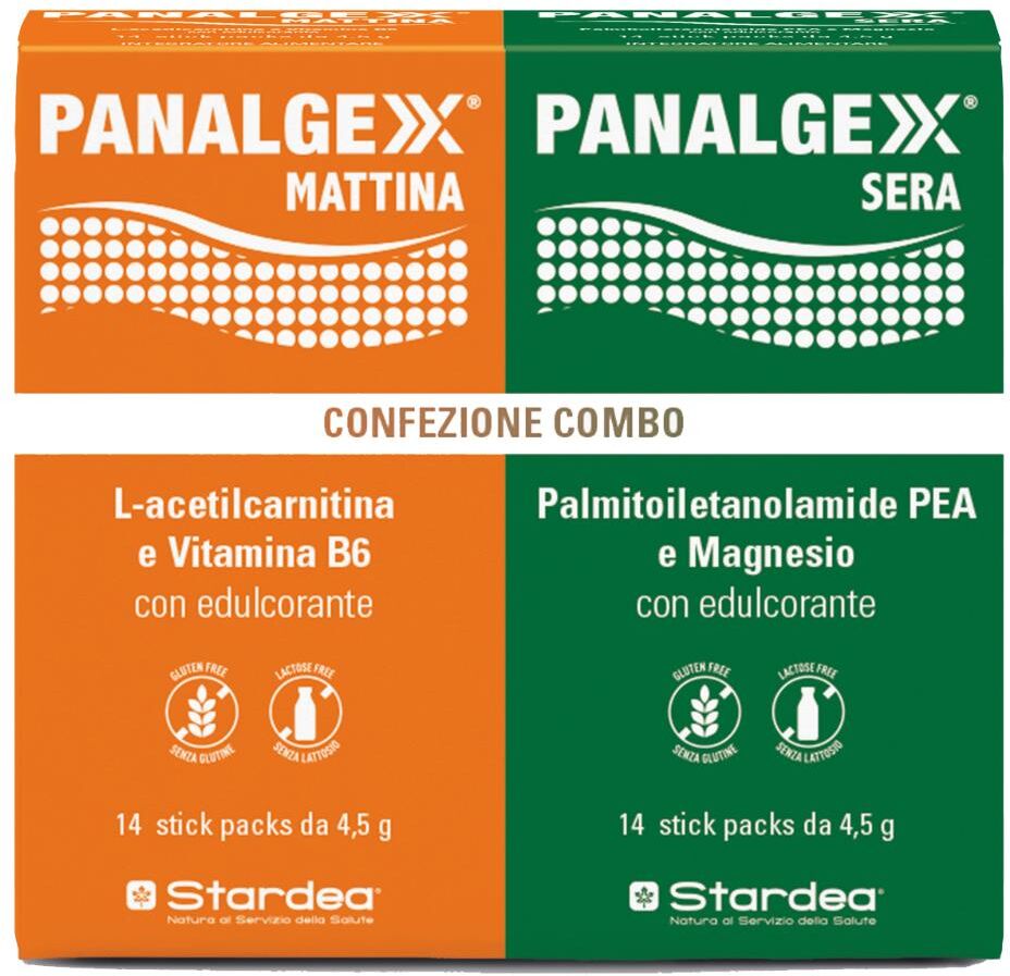 STARDEA Srl PANALGEXX COMBO Mattina + Sera, 28 Stick Pack