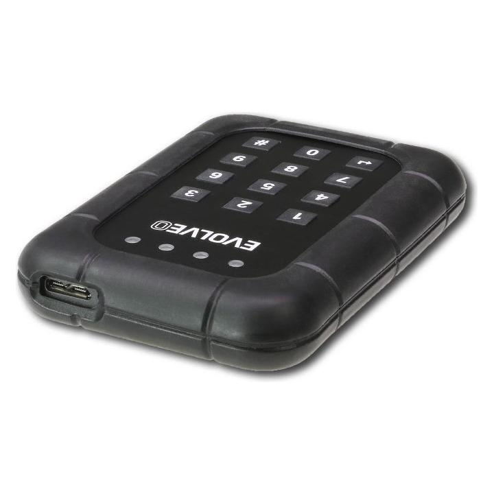 Evolveo 2.5" Encrypt 1, externí rámeÄek na HDD, USB 3.0 (BS-KEY25)