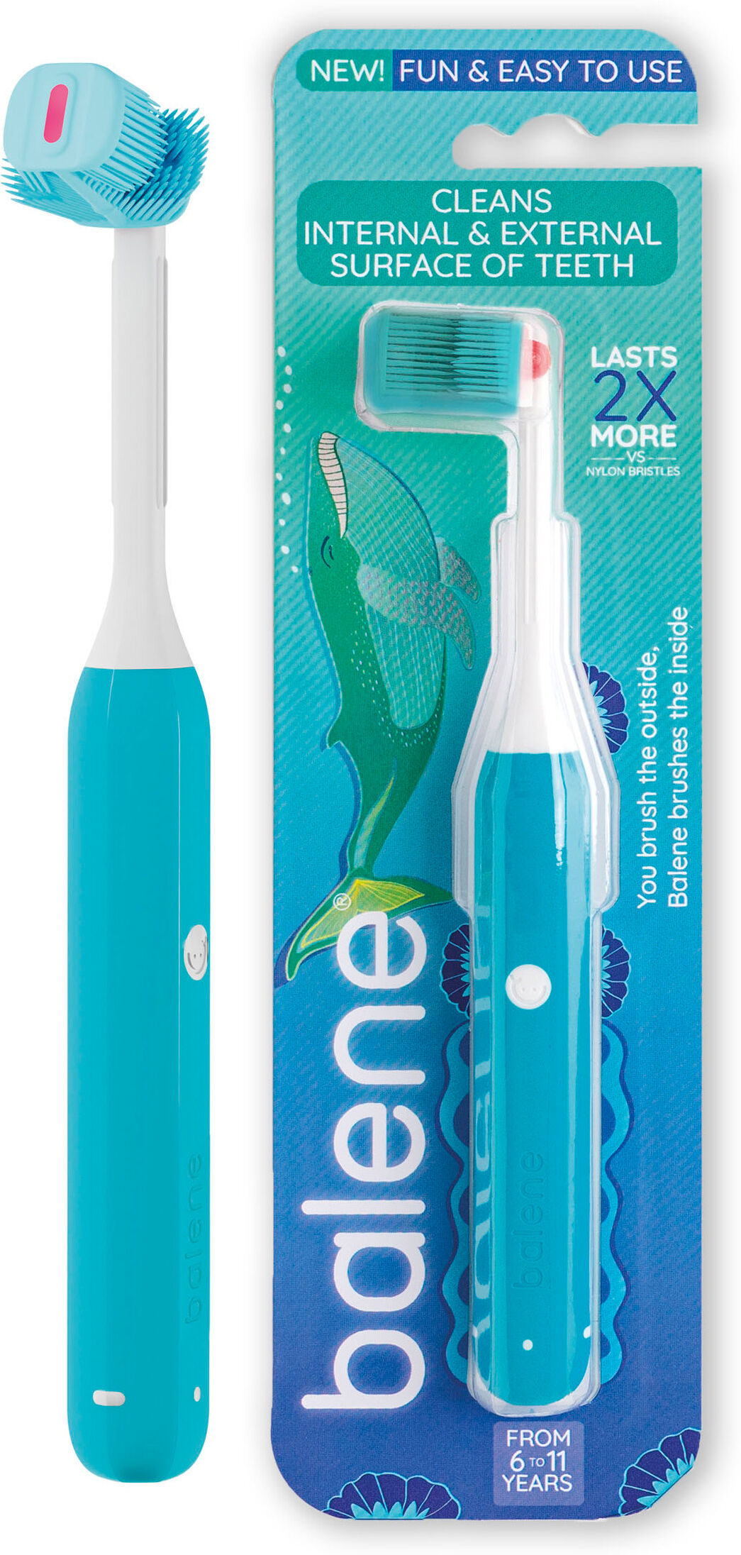 Balene Cepillo Dental Junior Azul