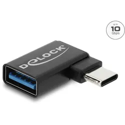 DELOCK Adapter 10Gbps USB-C St > USB-A Buchse links gew.