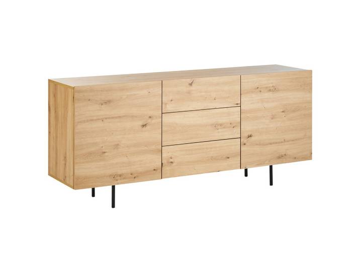 SIDEBOARD mit 2 Türen Hellbraun Kenora