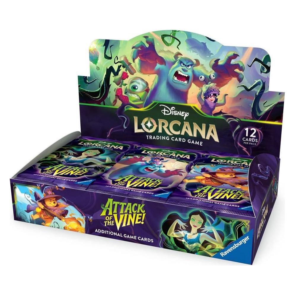 Ravensburger Lorcana Box 24 Buste: Viticcio all'Attacco ENG (Englisch, Booster Display, Booster Pack) (68289)