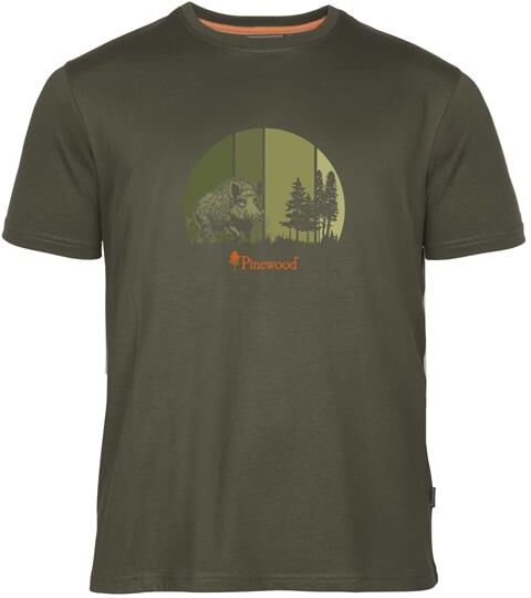 Pinewood Wild Boar T-Shirt Mens, Olive