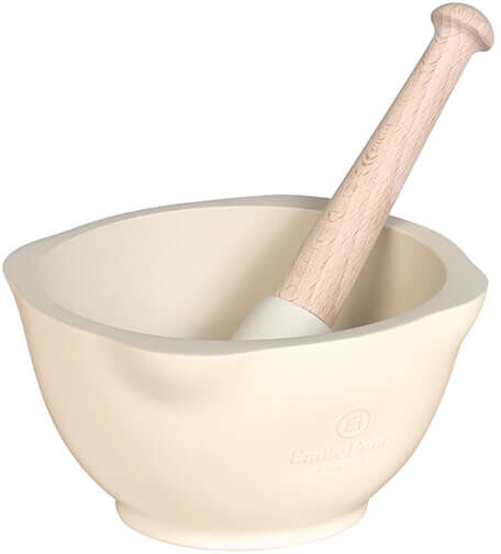 Emile Henry Clay Mortar & Pestle