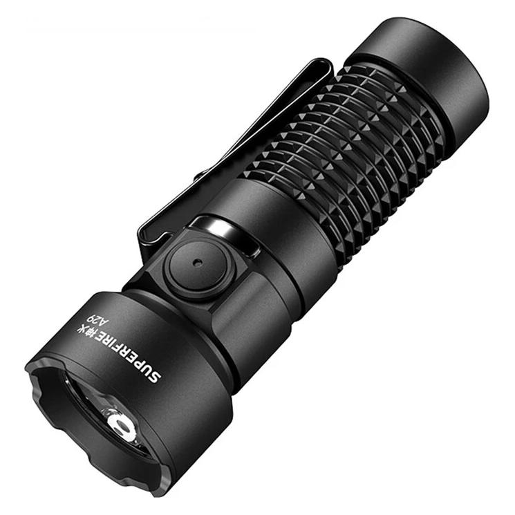 Superfire Taschenlampe A29, EDC 15W 1450lm, wiederaufladbar USB-C, mit Magnet 52g (1450 lm) (SUPERFIRE-A29)