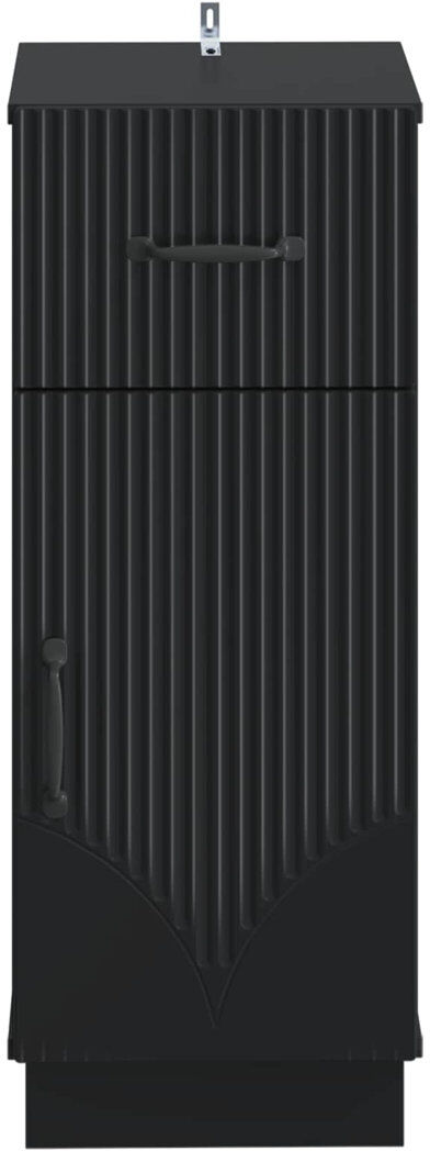 Brayden Studio Bathroom Cabinet Black 77cm H X 30cm W X 31cm D