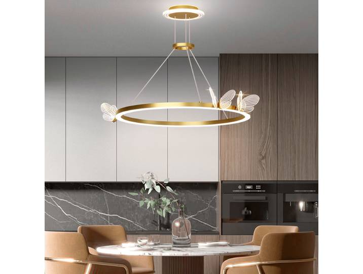 Lampes LED papillon de haute qualité, décoration d'intérieur en acrylique de style nordique, luminaire suspendu pour chambre à coucher, bureau, salon, plafonnier