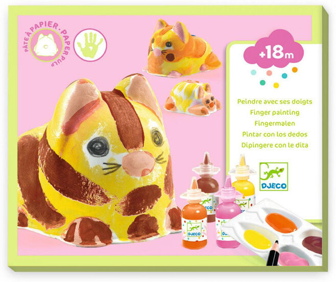 Coffret Peindre avec ses doigts : Trio de chats - Djeco