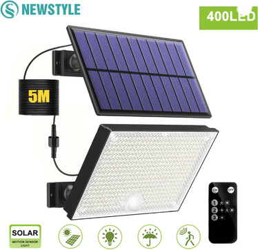 Inspire Essentials Outdoor Solar Motion Sensor Lights Waterproof LED Security Flood Light b