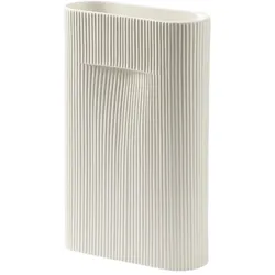 Muuto Ridge Vase, höhe 35 cm, off white