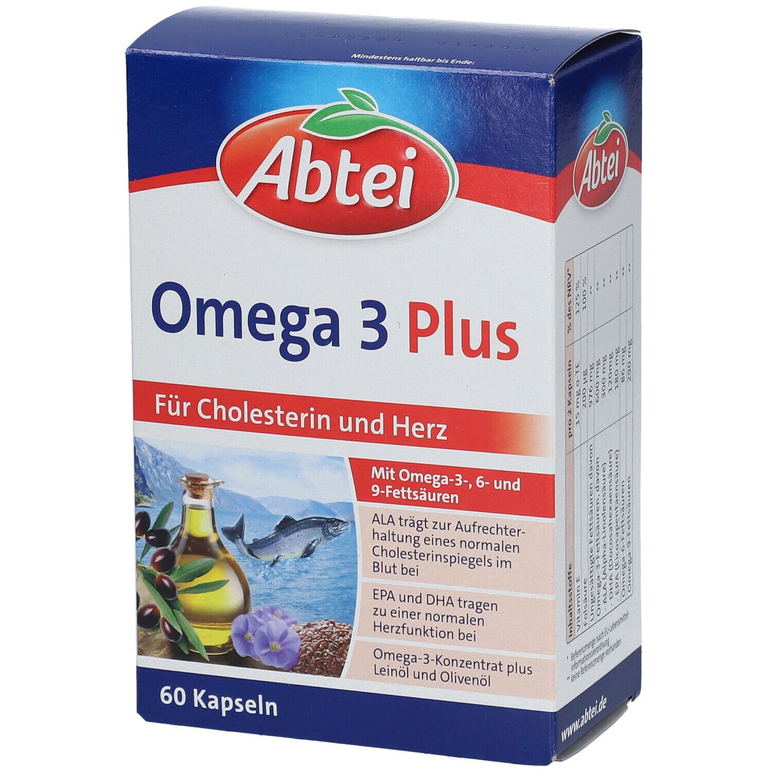 Abtei Omega-3 Plus Kapseln TF 60 St
