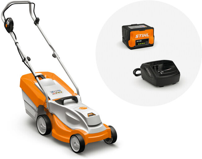 STIHL Tondeuse à gazon sans fil RMA 235, avec batterie AK 20 et chargeur AL 101 (63112000045)
