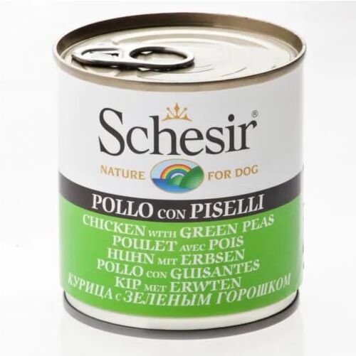 Schesir Comida Húmida para Cães Frango com Ervilhas 1 Lata de 285g