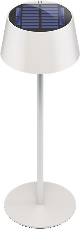goobay Akku + Solar LED Tischlampe weiß 2,0 Watt 73929