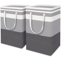 König Design, Wäschekorb, Wäschesack Wäschesammler Fächer Wäschebox Wäschetrenner Wäschesortierer 75 Liter (75 l)