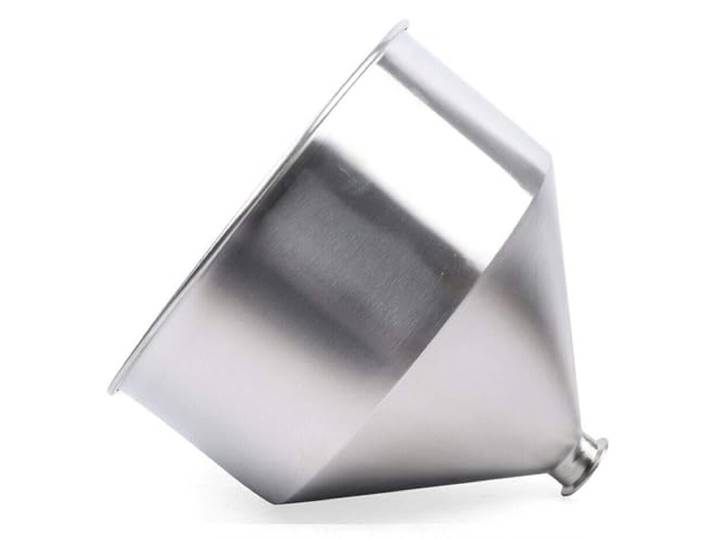 Konischer Trichter 10L 30L 50L für Pastenabfüller aus Edelstahl 304,50.5mm Kegeltrichter aus lebensmittelechtem Edelstahl 304 in 10L, 30L oder 50L, weite Öffnung, Klemmauslass 50,5 oder 64mm