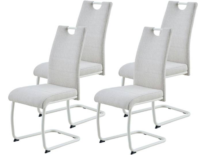 HELA Freischwinger FLORENZ (Set, 4 St), Rundrohrgestell Matching Colour, gepolstert, mit Griff