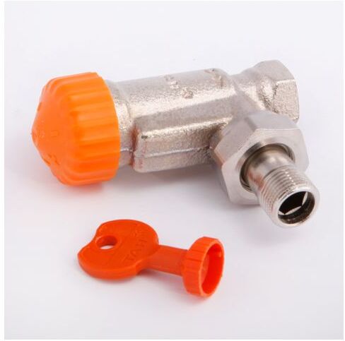 Heimeier Thermostat-Ventilunterteil 3911-01.000 Eck, DN 10, mit automatischer Durchflussregelung
