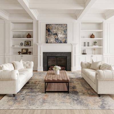 Nourison Rustic Textures Modern Transitional Abstract Area Rug