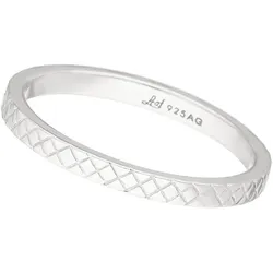 LEAF - RING PLAID - silber