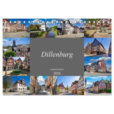 Dillenburg Impressionen (Tischkalender 2026 DIN A5 quer), CALVENDO Monatskalender