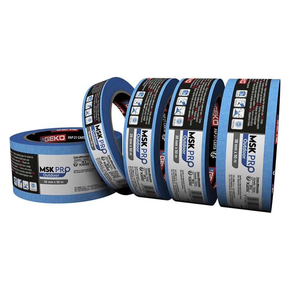 GEKO Abdeckband msk pro outdoor Blau Acryl Papier 19 mm x 50 m (19 mm) (49948954)