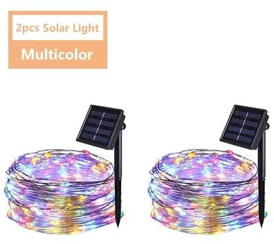 Uplift Picks Solar Fairy String Lights Create Magical Garden Glow For Every Celebration rgb (2 Pcs) 22 M 200 Led