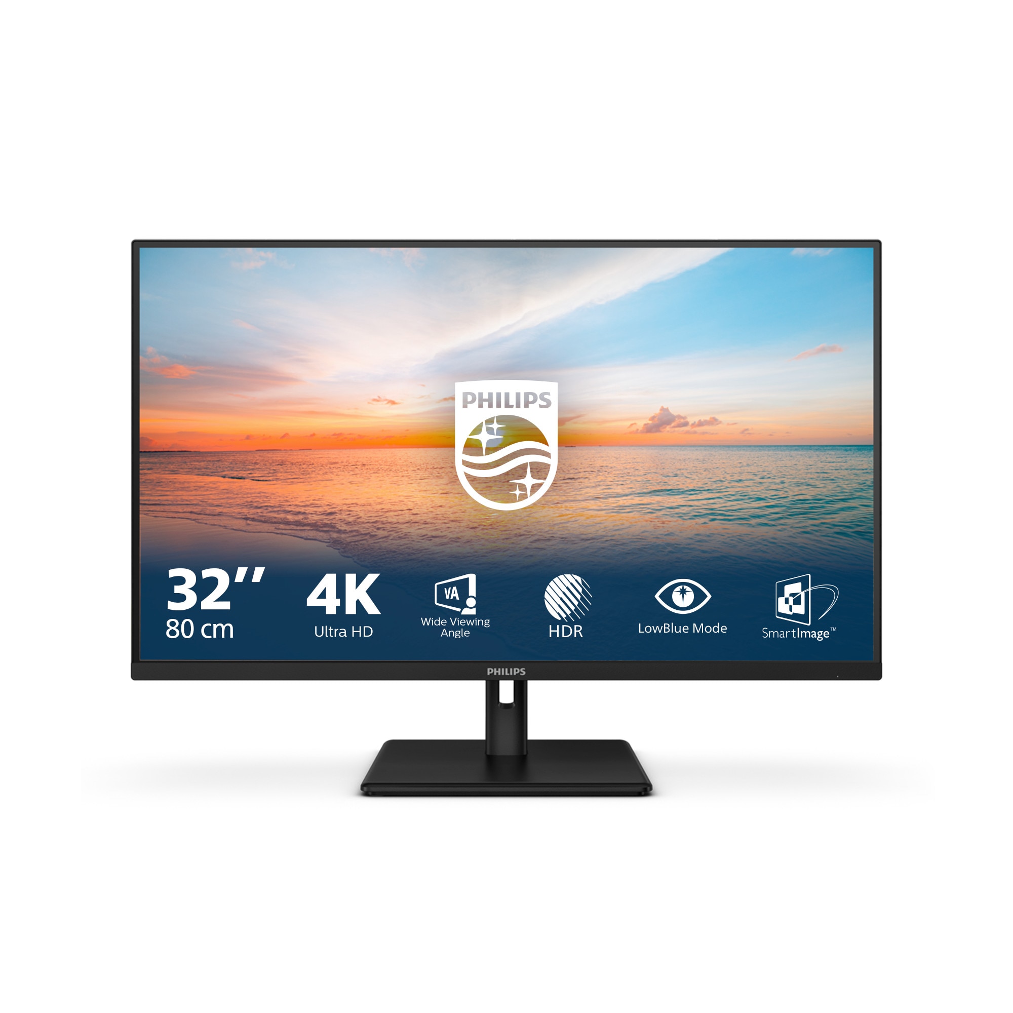 Philips 32E1N1800LA 31.5 Zoll 4K (UHD) VA LED 16:9 60 Hz Office Monitor 32E1N1800LA/00
