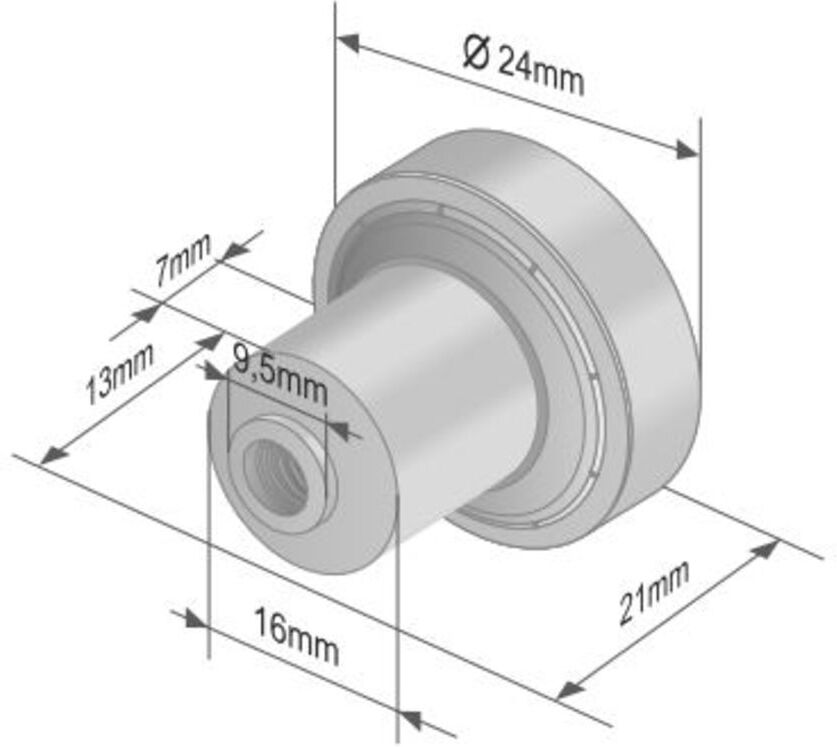 Rolo L=90mm CARGOPARTS N014