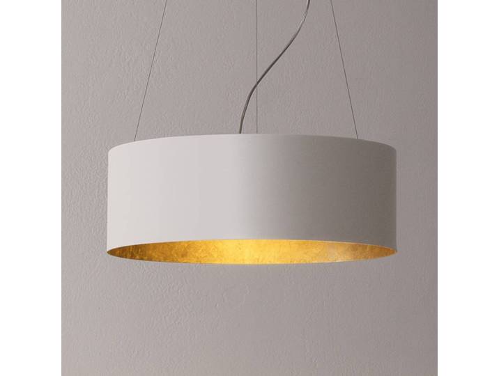 Design hanglamp Olimpia, wit / opaal, Woon-/ Eetkamer, Aluminium, Design, hanglamp