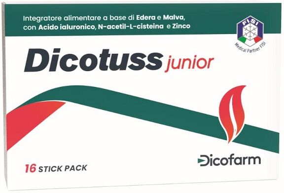DICOFARM SpA DICOTUSS JUNIOR, 16 Stick Pack