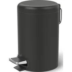 Basic Badezimmer-Abfallbehälter 26 cm schwarz matt