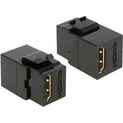 DELOCK 86366 - Keystone Modul HDMI Buch. >HDMI Buch. schw.