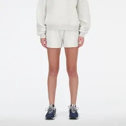 NEW BALANCE Damen Hose Sport Essentials French Terry Short, Größe XS in Grau 41500