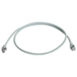 Telegärtner 100008844 RJ45 Patchkabel 10 Gbit/s S/FTP 6 m Grau Flammwidrig, mit Knickschutztülle 1 St.