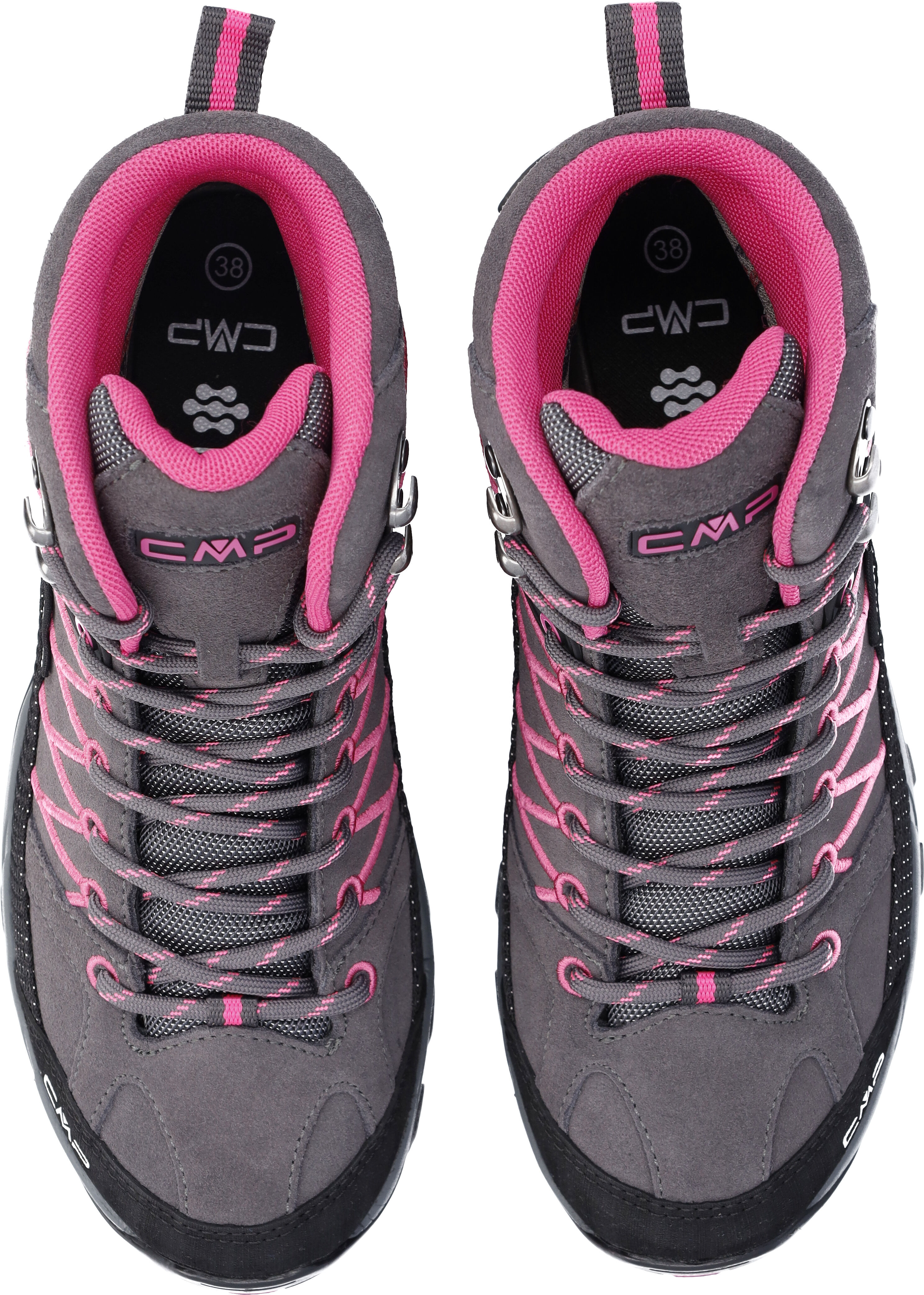 Wanderschuh CMP "RIGEL MID WMN WP TREKKING SHOES", Damen, Gr. 40, Synthetik, pink (terra, bubblegum), Leder, Schuhe Wanderschuh, wasserdicht terra, bubblegum 40, Synthetik