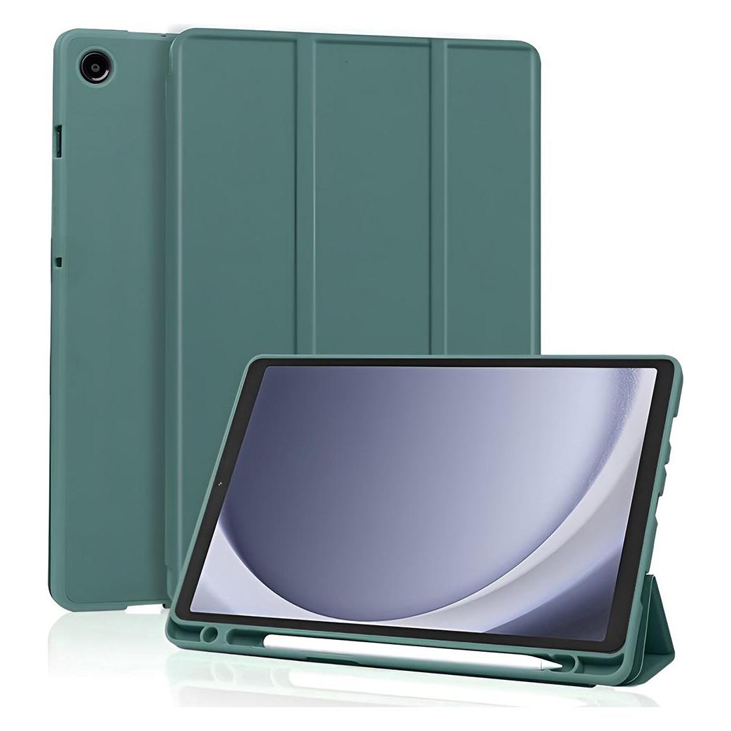 Techsuit - Flex Trifold (with Pencil Holder) - Samsung Galaxy Tab A11 - Green (Samsung Galaxy Tab A11, Samsung Galaxy Tab A9) (64818550)