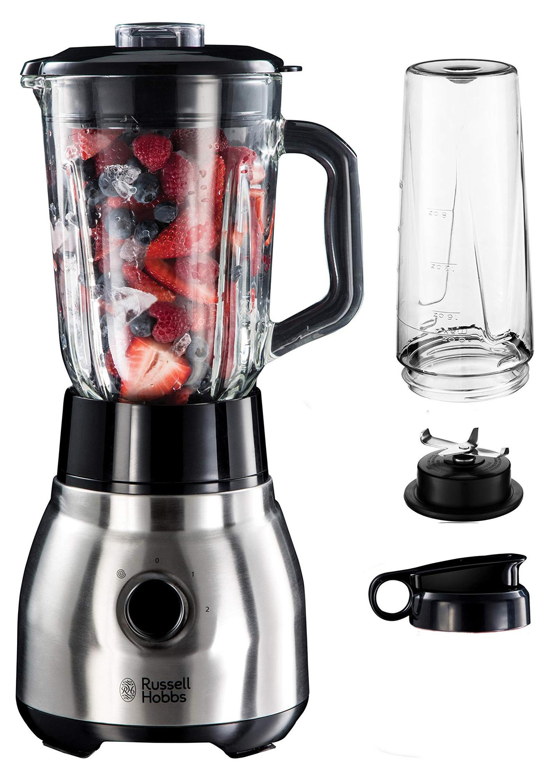 Russell Hobbs 2-in-1 keukenrobot Steel 23821-56 met To-Go-Becher, 600W