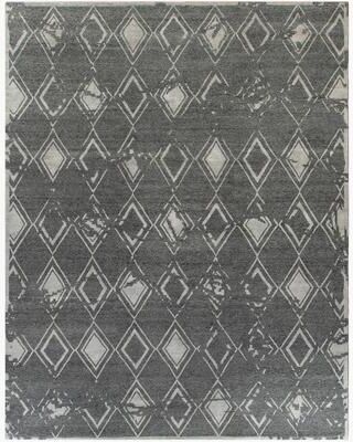 Ben Soleimani Borrado New Zealand Wool and Viscose Hand-Knotted Rug