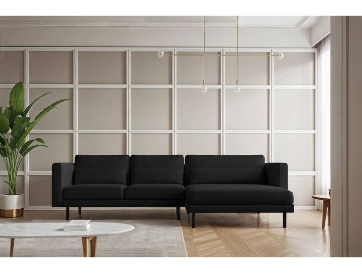 Kaiser Möbel Ecksofa L-form Dani modern und geräumig Stoff Poso und Verita, Zwei Stoffe, breite Farbpalette, komfortabel, geräumig